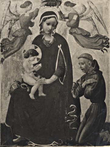 A. C. Cooper — Paolo di Dono (Paolo Uccello) - sec. XV - Madonna con Bambino angeli e san Francesco d'Assisi — insieme